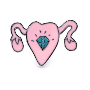 3/$23 🆕 Cute Uterus Enamel Pin Brooch